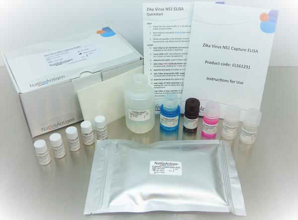 Native Antigen Company Zika Virus NS1 ELISA assay